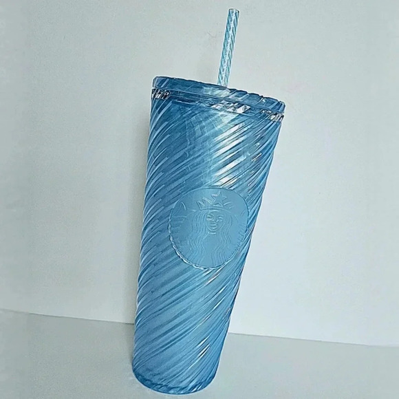 Starbucks Summer 24 Light Blue Swirl Venti Rambler - Picture 2 of 7